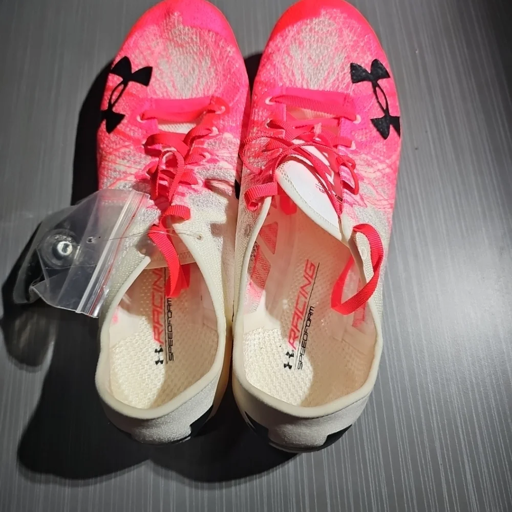 Under Armour UA SpeedForm Miler 2 Running Track Cleats Shoes Sz 11.5 3000020-103